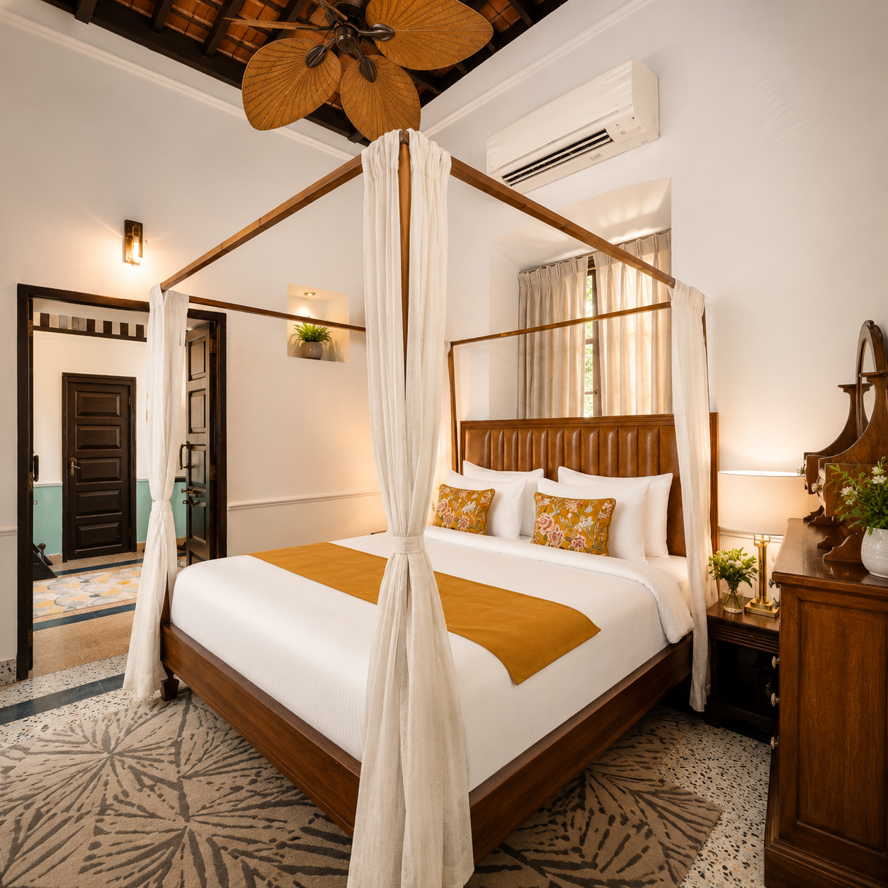 A suite at Casa De Mello prepared for family and friends