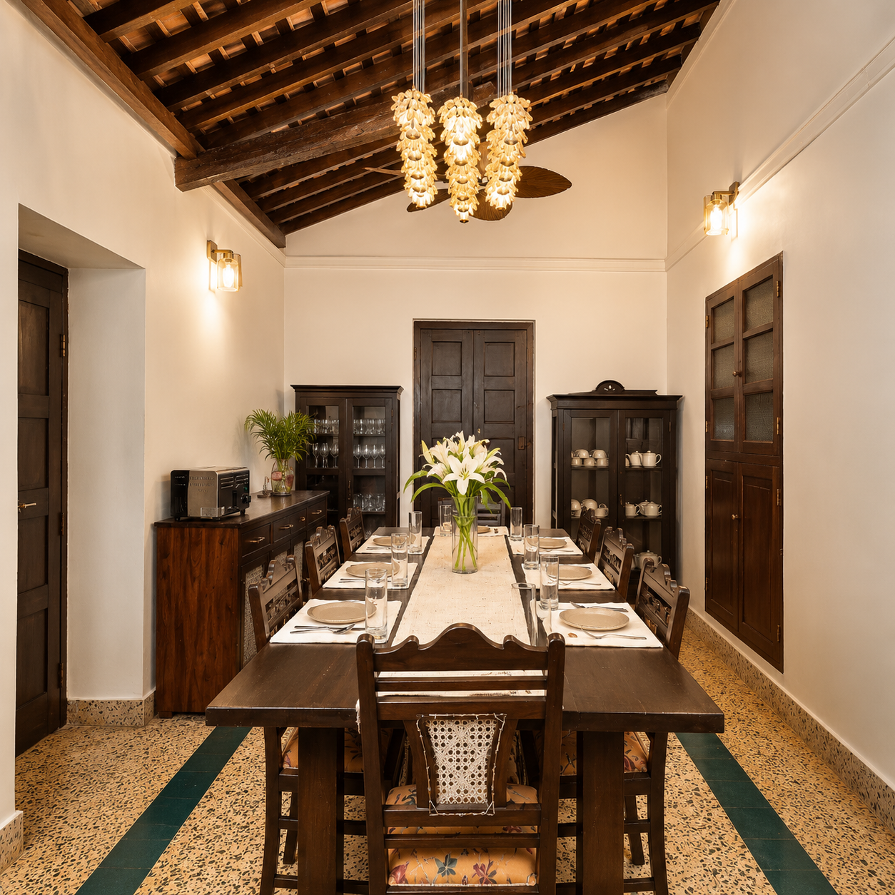 The private dining room at Casa De Mello