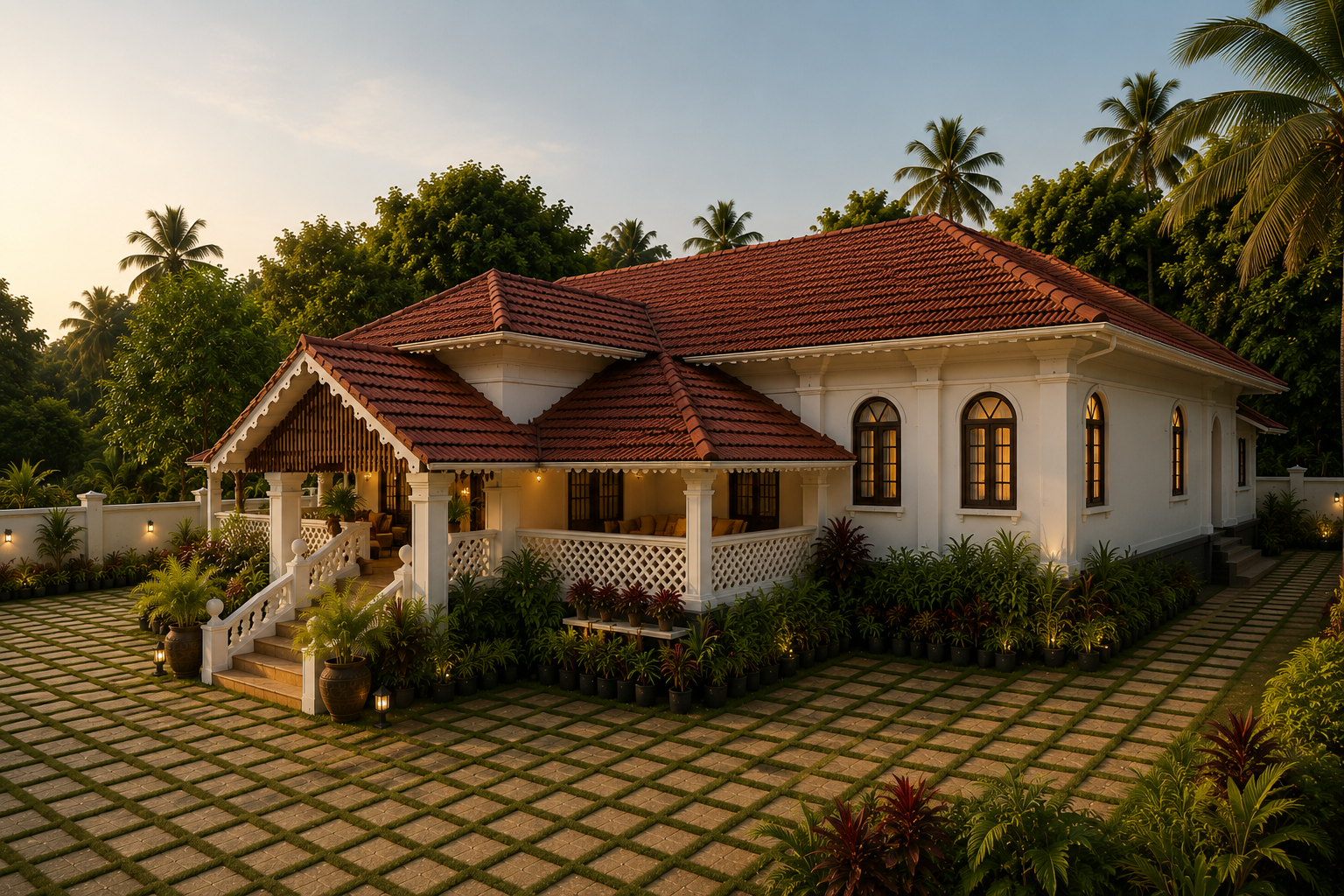 Casa De Mello, Goa — courtyard view